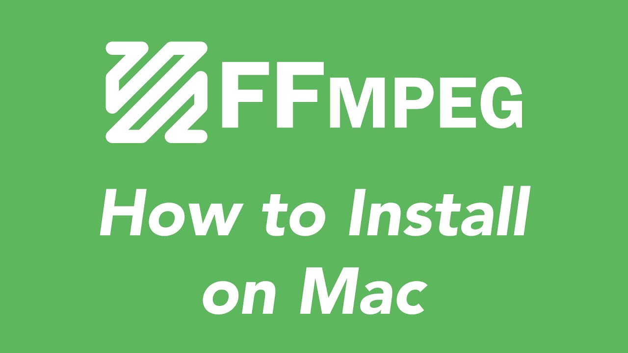 How to download ffmpeg for mac
